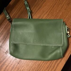 Portland Leather Olive Green Crossbody Bag